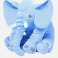 Soft Stuffed Baby Elephant Shape Plush Cushion Pillow (Blue)