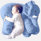 Soft Stuffed Baby Elephant Shape Plush Cushion Pillow (Blue)